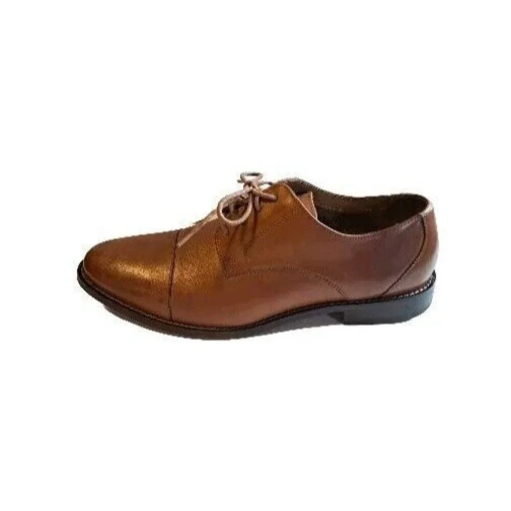 Florsheim Montinaro Leather Cap Toe Men's size 11.5D 11738 Tan Brown NEW scuffs